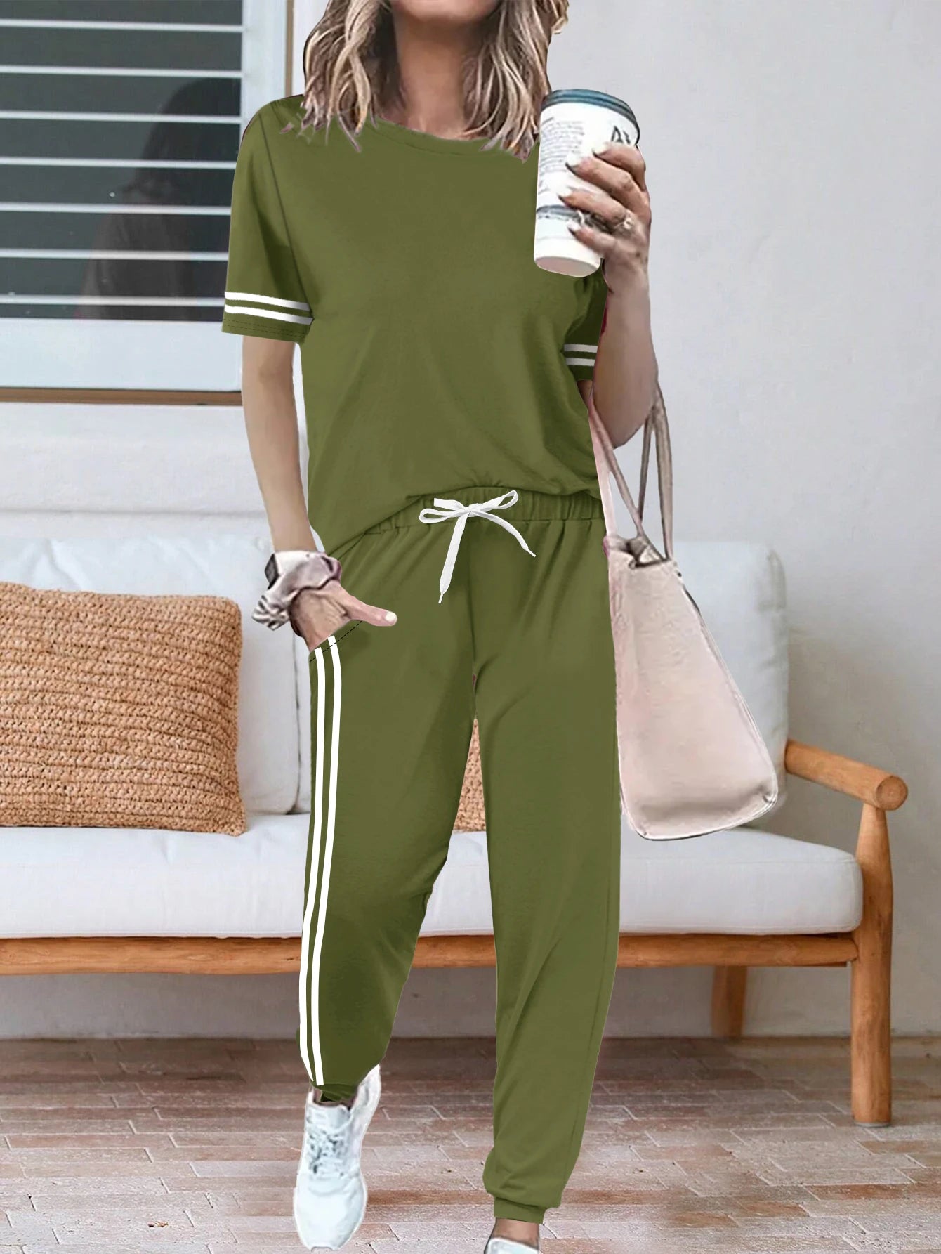 Women's Casual Long Sleeve Fitness Set Ohberri