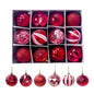 12pcs 6cm Assorted Christmas Ball Pendant Ball Ornament Set Ohberri