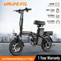 14" Foldable Electric bicycle Peak 500W Motor with 48V 7.5Ah 40 Miles Range 3 Hours Charge Time - Ohberri