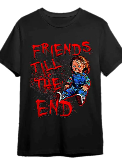 Chucky T-Shirt for Men, 100% Cotton Fabric, Crew Neck, Short Sleeve Ohberri