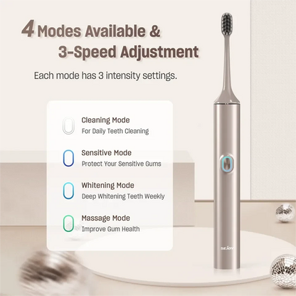Electric Toothbrush with 8 Brush Heads for Adults Rechargeable Ohberri