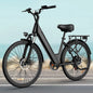 Peak 750W E26 Electric Bike 26x2" Commuter Tires 48V 10.4Ah 20MPH Speed 7-Speeds LCD Display - Ohberri