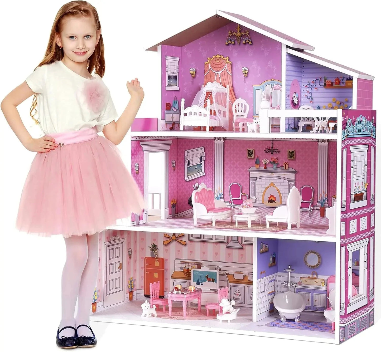 Victoria Wooden Dollhouse Ohberri