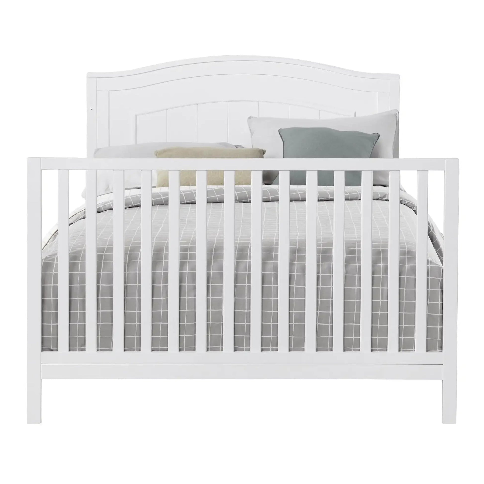 North Bay 4-in-1 Convertible Crib, Snow White, GREENGUARD Gold Certified, Wooden Crib Ohberri