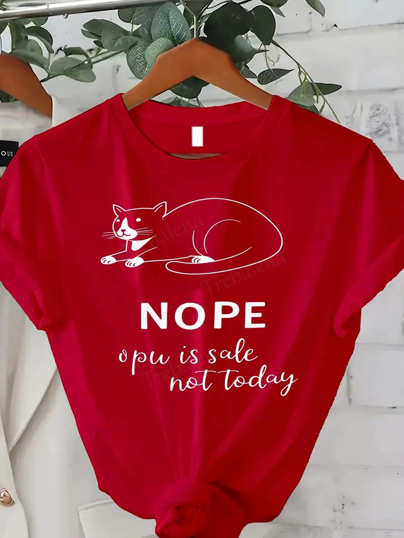 Cute Cat T-Shirt "Nope, Not Today" Ohberri