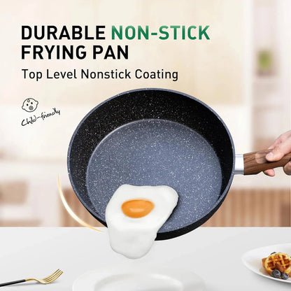 Pots and Pans Set Non Stick, 12 Piece Nonstick Kitchen Cookware Sets, Nonstick Granite Ohberri