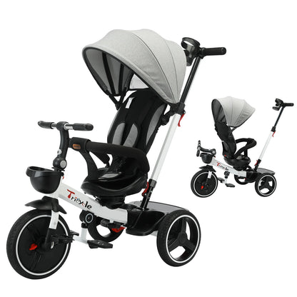 Tricycle Stroller Bike , 5-in-1, Adjustable Canopy, Sitting & Lying,Celerity - Ohberri