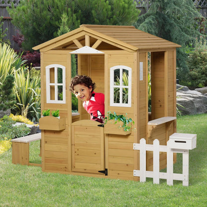 Playhouse for Kids Wooden Cottage Ohberri