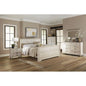 King Sleigh Bed Bedroom Set with Dresser, Mirror, 2 Nightstands, and Chest - Ohberri