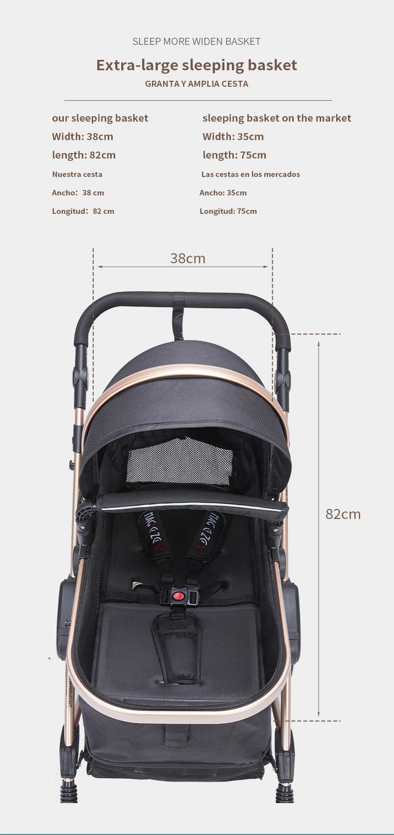 3 in 1 baby  stroller - Ohberri