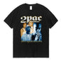 2pac Cotton T-Shirt Printed Short Sleeve Ohberri