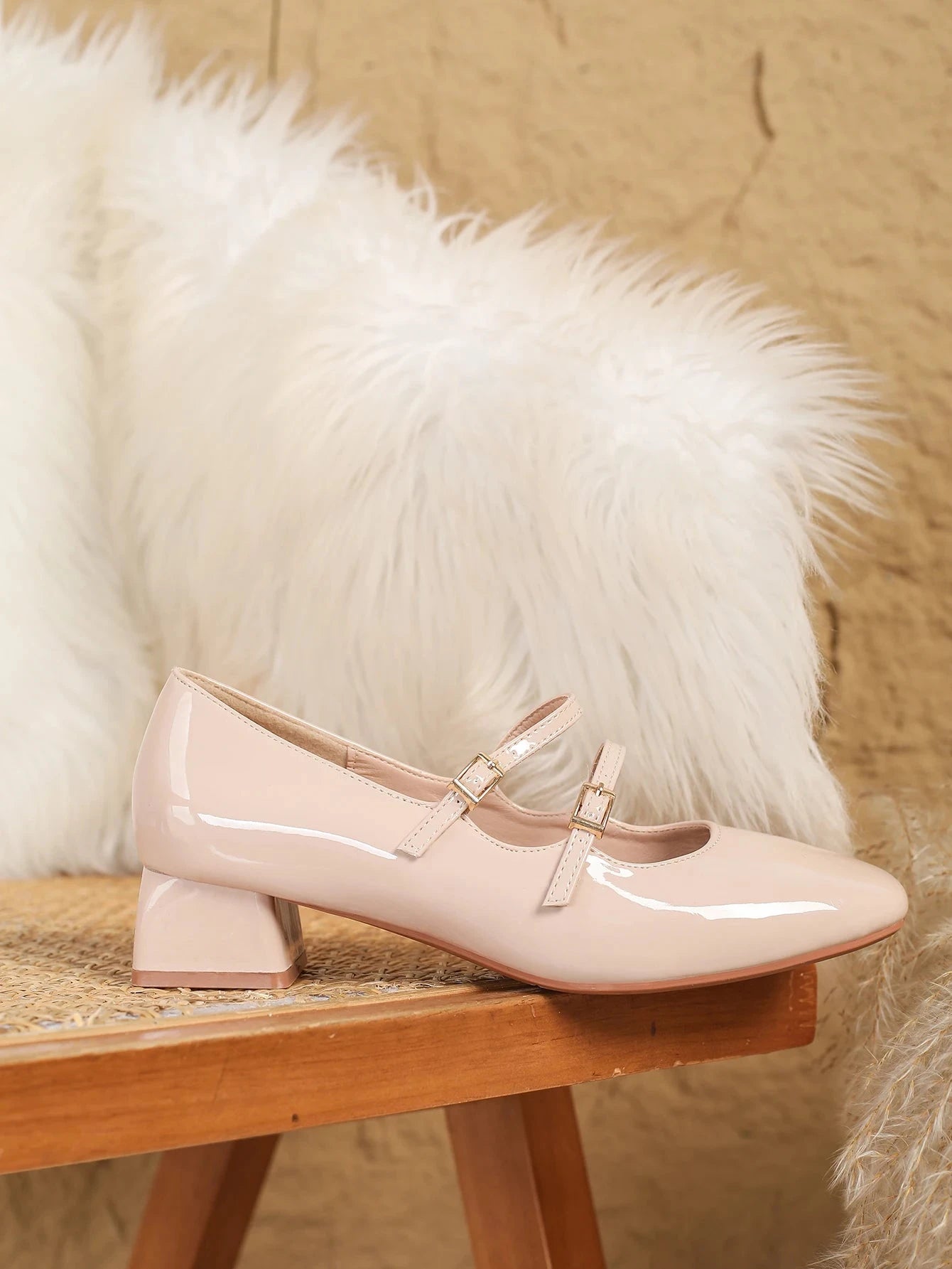 Mary Jane Leather High Heels Ohberri