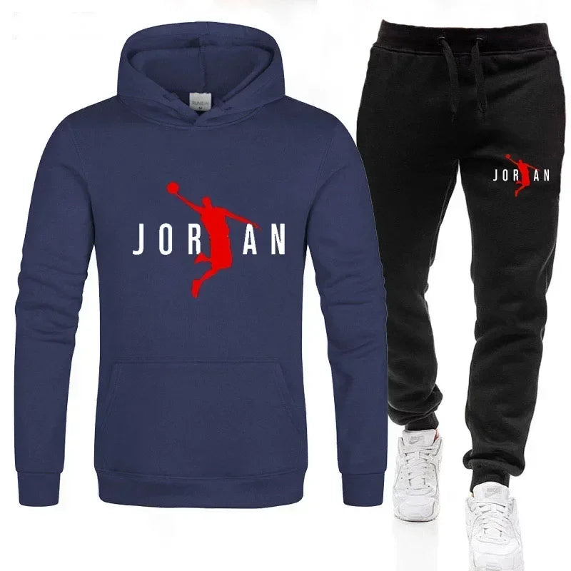 Men's Tracksuit Hoodie Pants 2Pcs Sets Ohberri