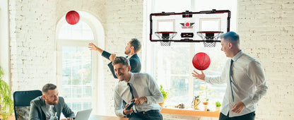 Basketball Hoop x2 Indoor Outdoor Electric Mini Basketball Scoreboard 4x Balls Ohberri