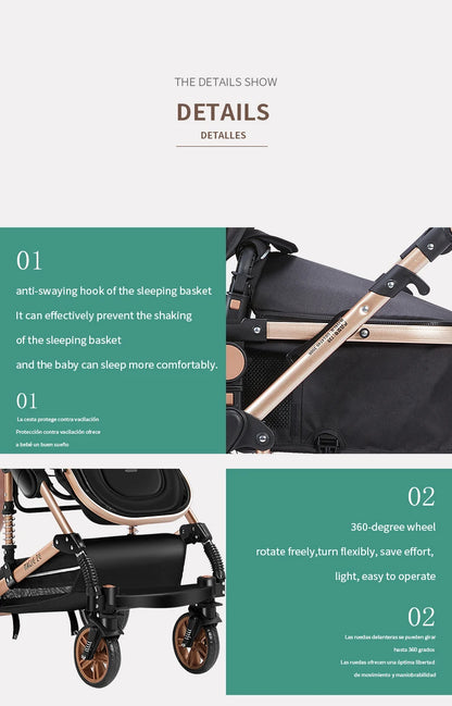 3 in 1 baby  stroller - Ohberri