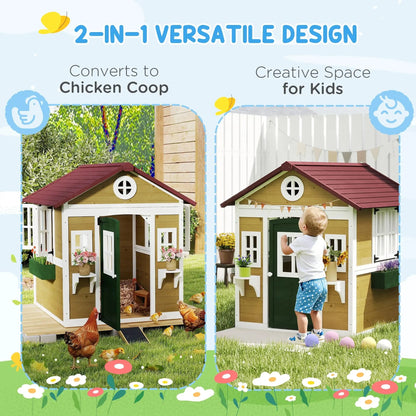 Wooden Playhouse for Kids Ohberri