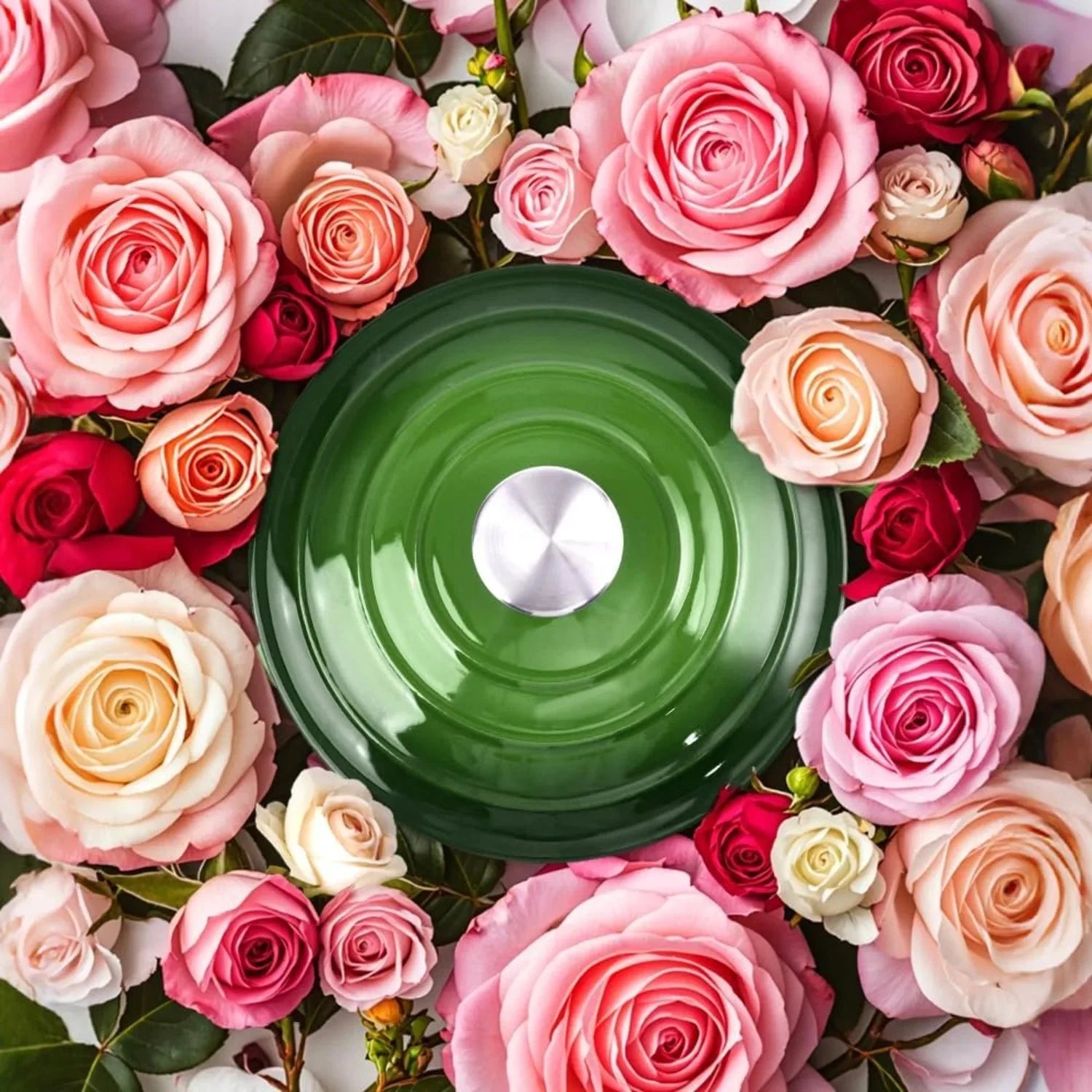 3 Quart Enameled Cast Iron Dutch Oven Pot with Lid, Oven Safe up to 550° Ohberri