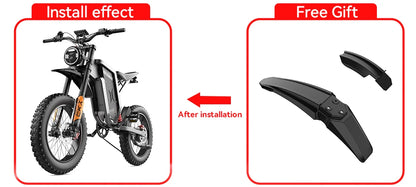 Electric Bike 2000W 48V35AH 55km/h 20“*4.0 Off Road Mountain Ebike - Ohberri