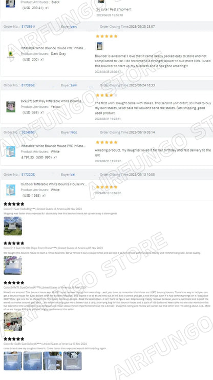 9x9x7ft Soft Play White Bounce House With Slide Ball Pit - Ohberri