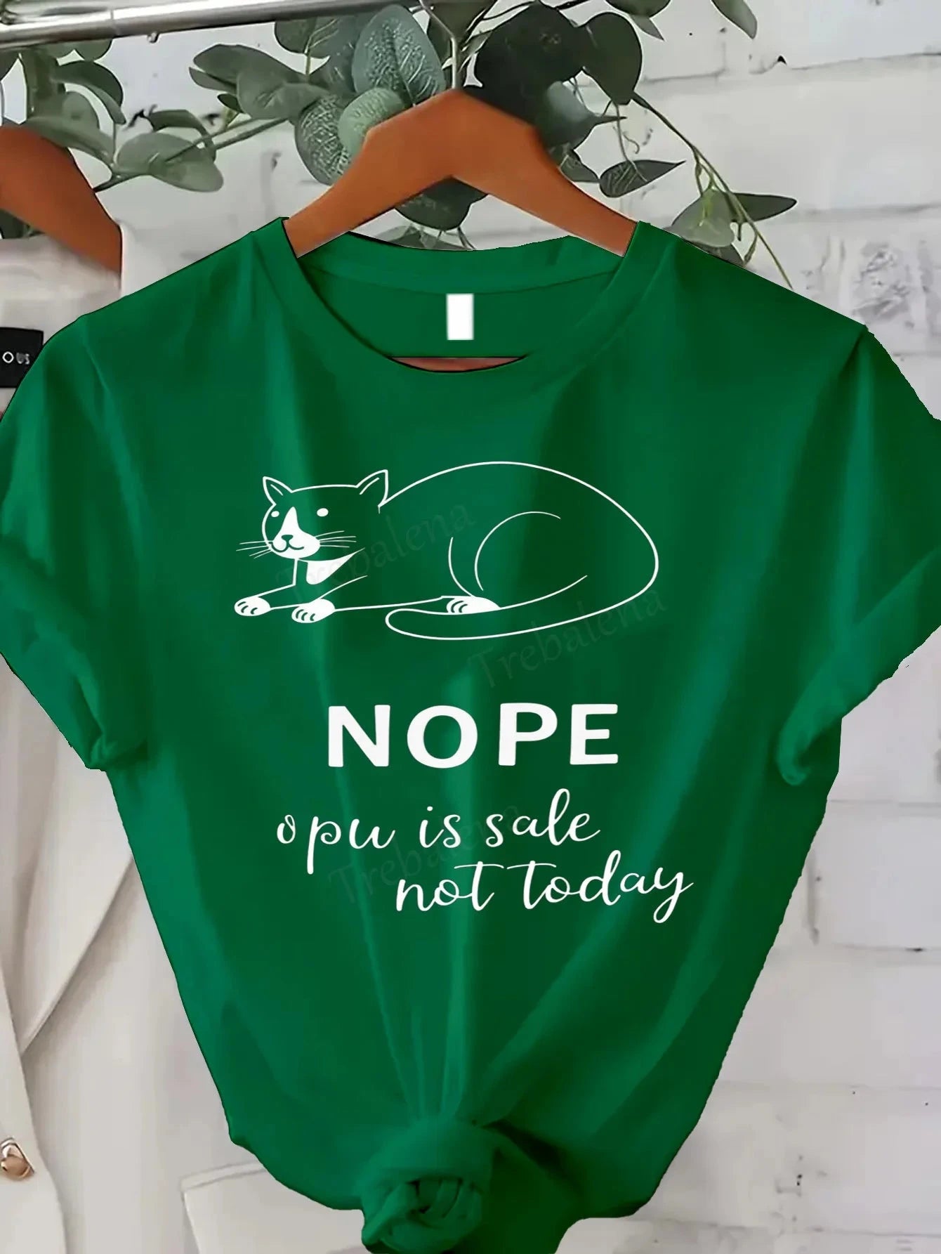 Cute Cat T-Shirt "Nope, Not Today" Ohberri