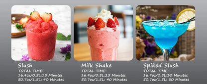 Slushie Machine with Self-Cleaning Function No Ice Needed 7 Preset Programs Ohberri