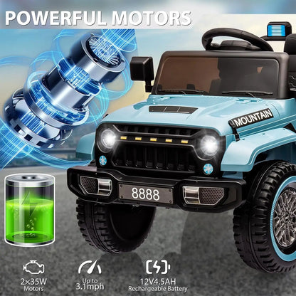 12V Battery Powered Electric Vehicles Toy w/Parent Remote Control - Ohberri
