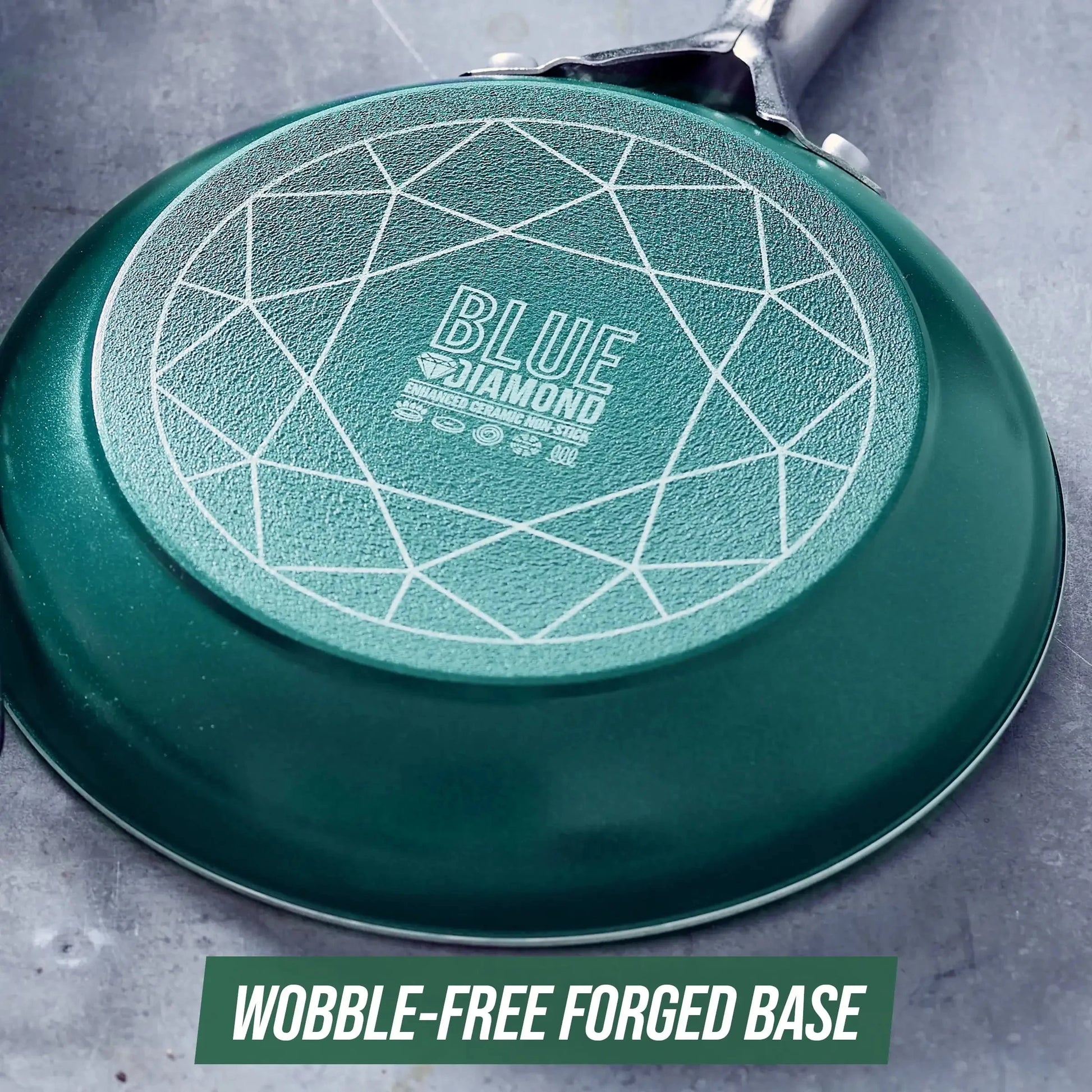 Blue Diamond 12-Piece Toxin-Free Ceramic Nonstick Pots and Pans Cookware Set Ohberri