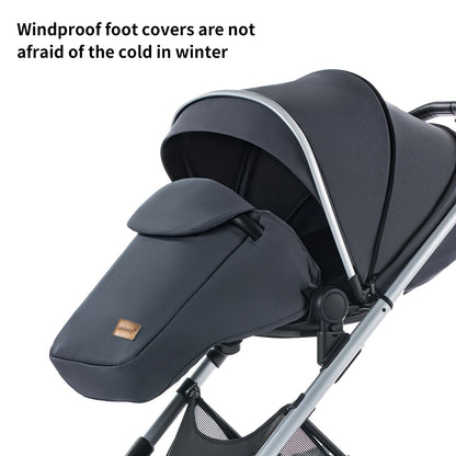 Baby Stroller Reversible Seat with Bassinet Mode - Ohberri