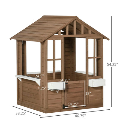 Kids Wooden Playhouse Cottage Ohberri