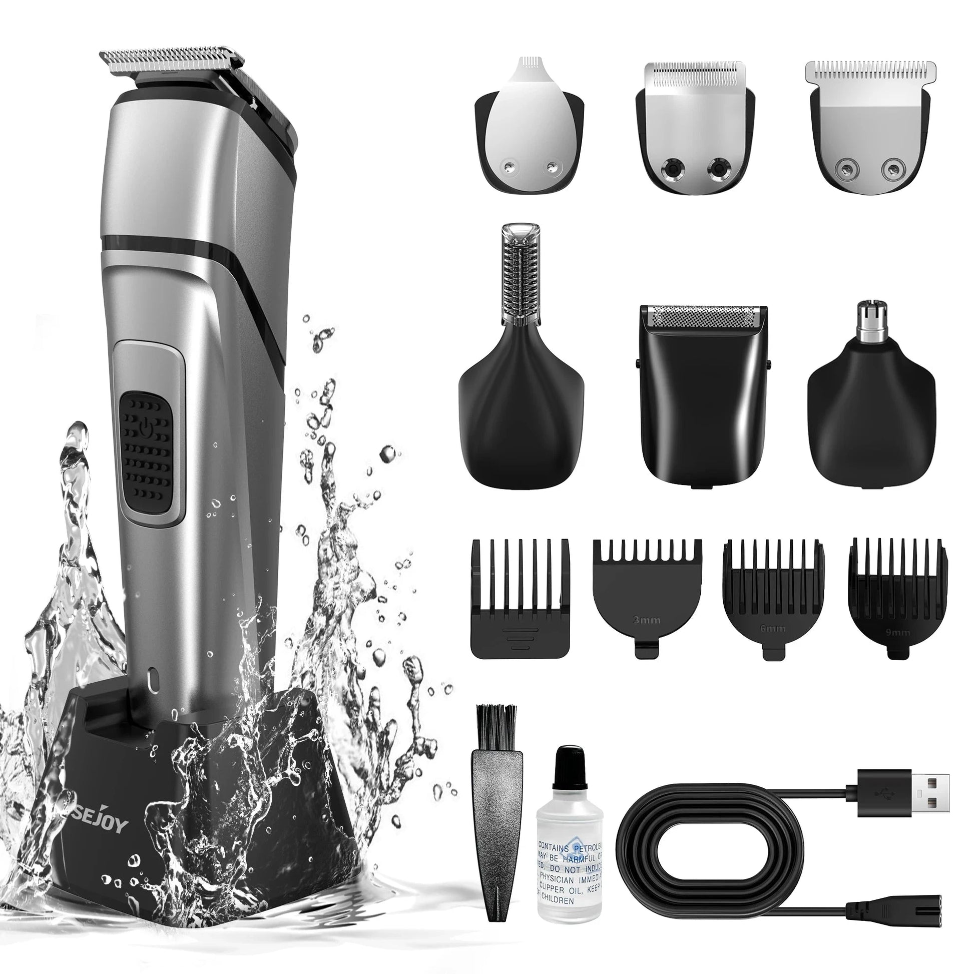 Electric Hair Clippers Shaver For Men's 5 In 1 Professional Ohberri