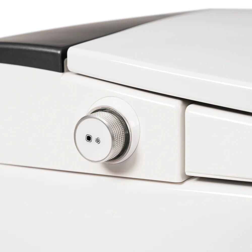 Smart Toilet with Foot Sensor Auto Flush Soft Close Heated Seat Night Light Ohberri