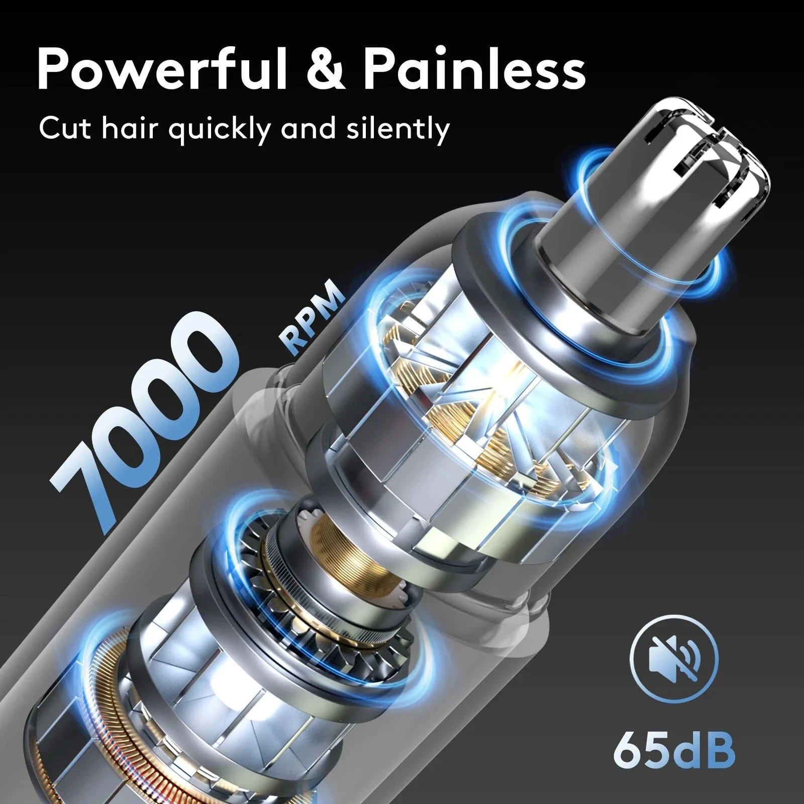 2-IN-1 Nose Hair Trimmer Men Women Ear Hair Trimmer Small Electric Trimmer Ohberri