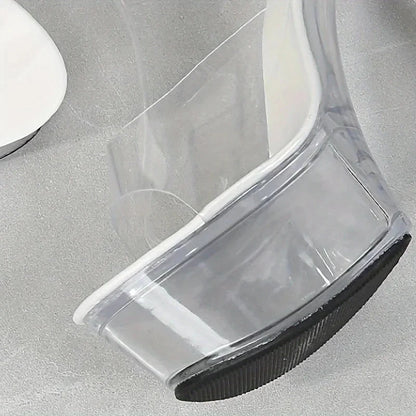 Stiletto Sandals - Open Toe, Transparent Ankle Strap, High Heels Ohberri