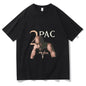 2pac Cotton T-Shirt Printed Short Sleeve Ohberri