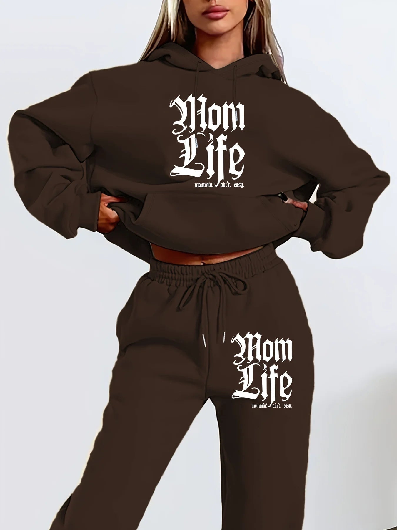 Women's autumn and winter hoodie+sweatpants set Ohberri