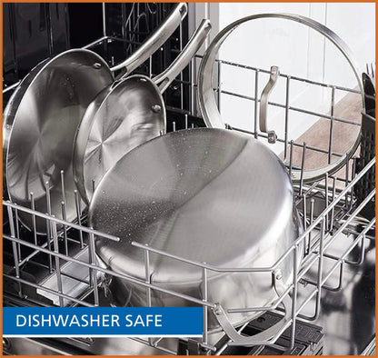 10-Piece Nonstick Stainless Steel Cookware Set Ohberri