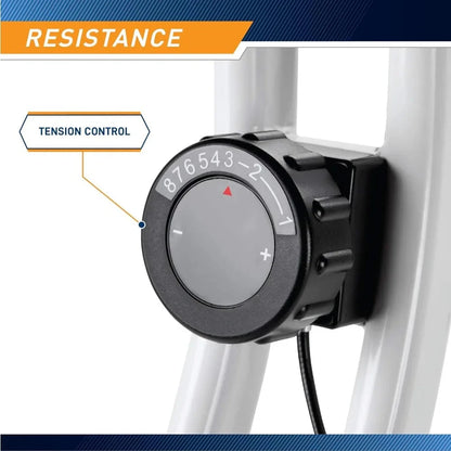 Foldable Upright Exercise Bike with Adjustable Ohberri