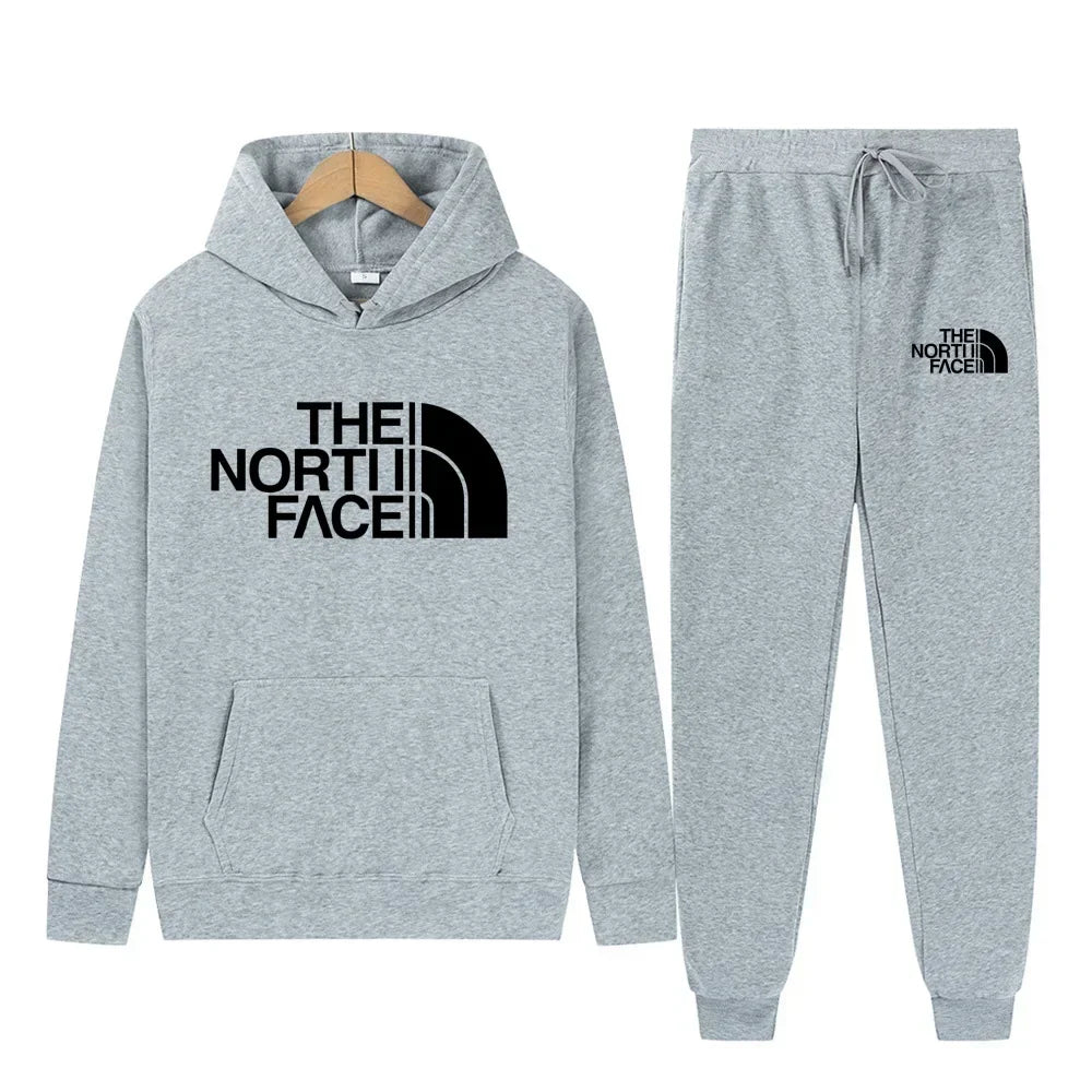 Men Tracksuit Hoodies + Pants 2Pcs Sets Ohberri