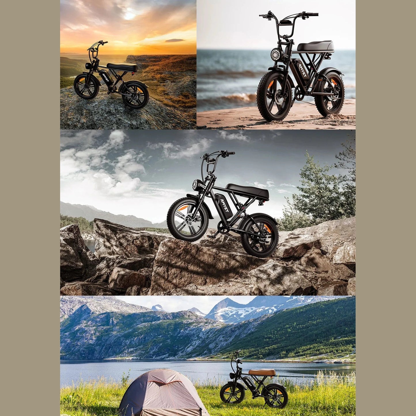 Electric Bike 1000W Motor 48V 20AH 20“ Tire - Ohberri