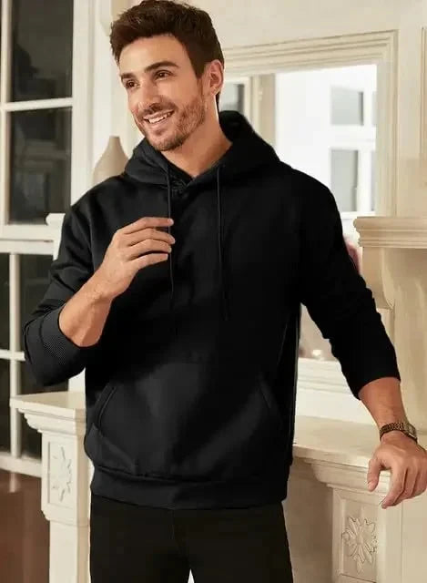 Bold Skull Letter Print Long Sleeve Pullover with I'm Who I Am Design Hoodie Ohberri