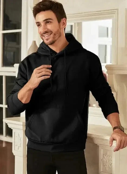 Bold Skull Letter Print Long Sleeve Pullover with I'm Who I Am Design Hoodie Ohberri