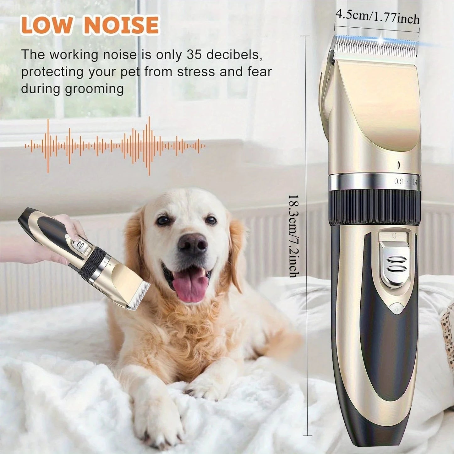 Professional Wireless Electric Pet Grooming Kit Ohberri