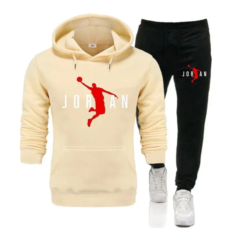Men's Tracksuit Hoodie Pants 2Pcs Sets Ohberri