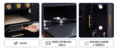 Play Kitchen Wooden with Marble-Style - Ohberri