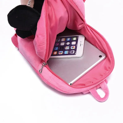 Hello Kitty KT Mickey Mouse Cat Cartoon PP Cotton Short Plush Doll Kindergarten Children Backpack Boys Girls Schoolbag - Ohberri