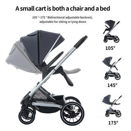 Baby Stroller Reversible Seat with Bassinet Mode - Ohberri