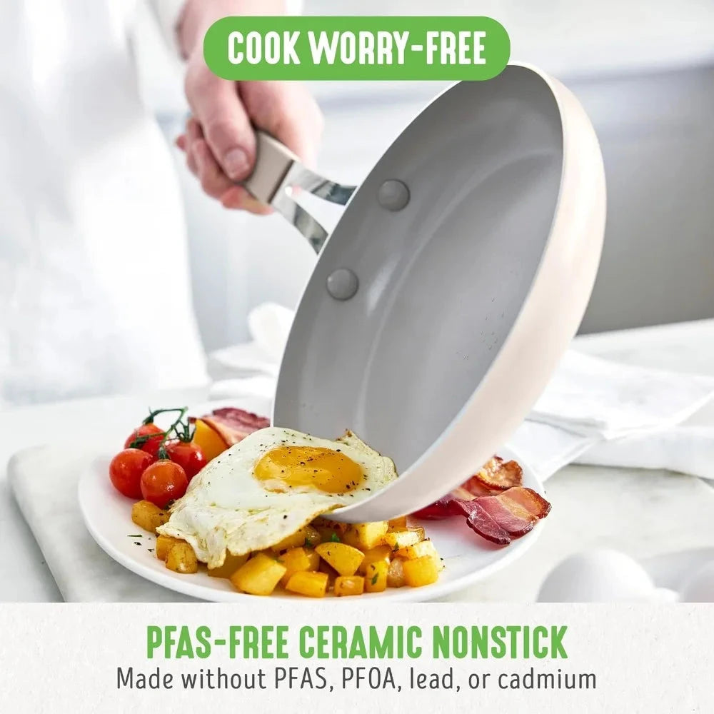 10-Piece Ceramic Nonstick Cookware Ohberri