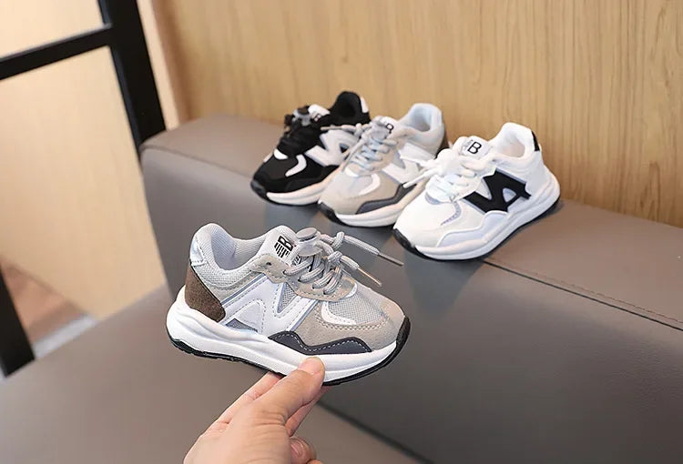 Boys and Girls Fashion Casual Sneakers Kid's Trend Chic Running Shoes Basketball Shoes Children Flat Baby Toddler Outdoor Shoes Ohberri