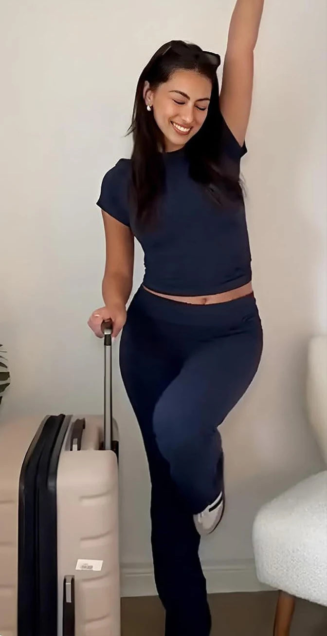 Women's two-piece sports leisure yoga set Ohberri