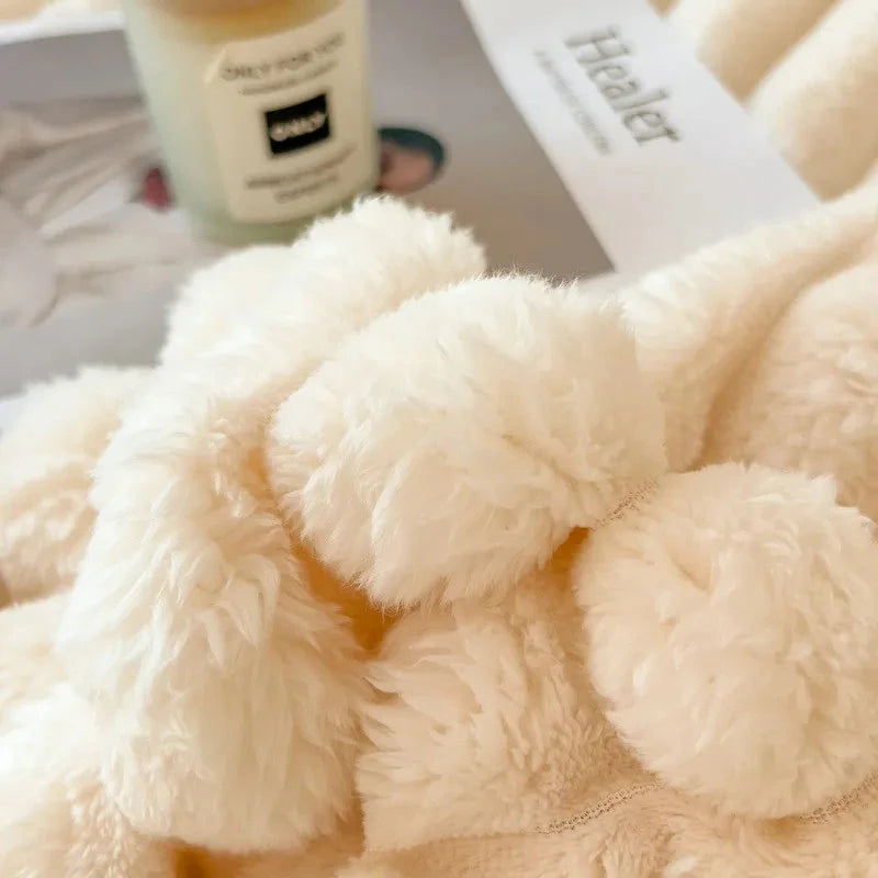 Luxurious Super Soft Faux Rabbit Fur Blanket Ohberri